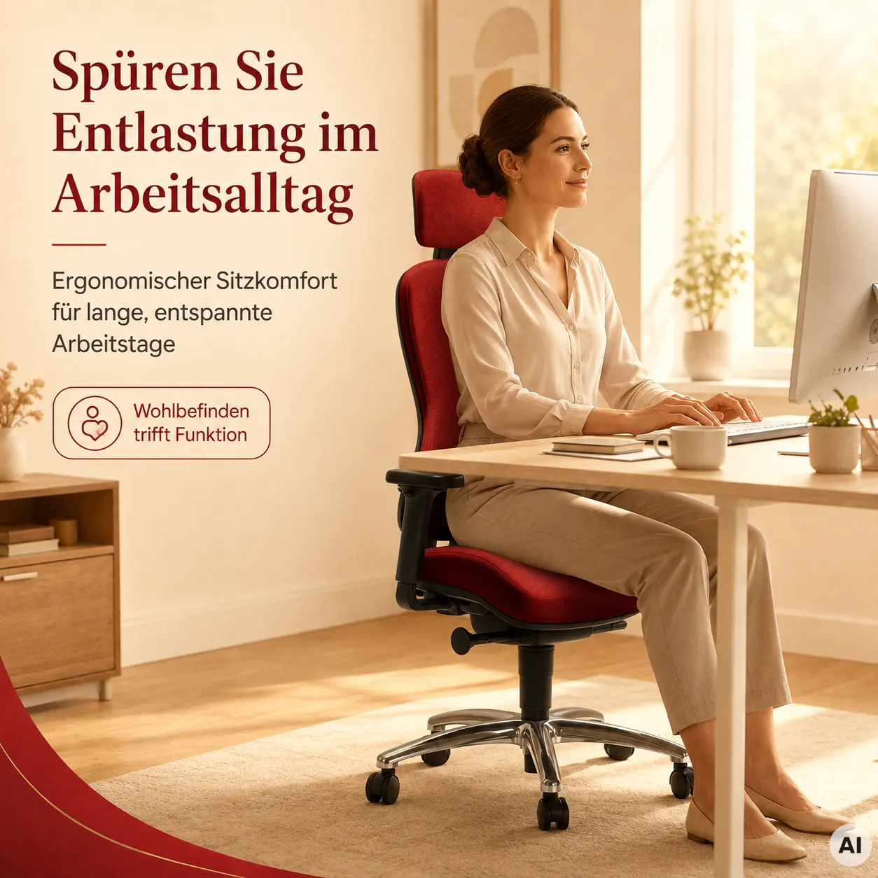 Ortholetic - Orthopädischer Hüft-Bürostuhl